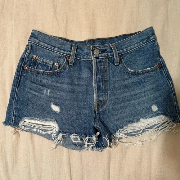 501 LEVI'S ORIGINAL SHORTS - Picture 2 of 3